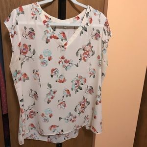Sleeveless Floral Blouse